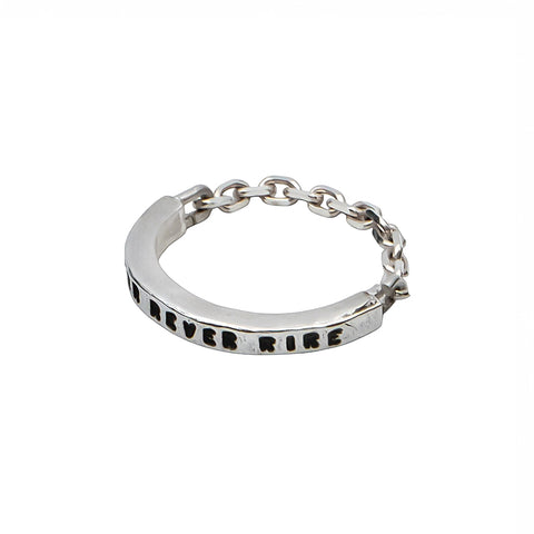 BAGUE CHAINE "AIMER REVER RIRE"