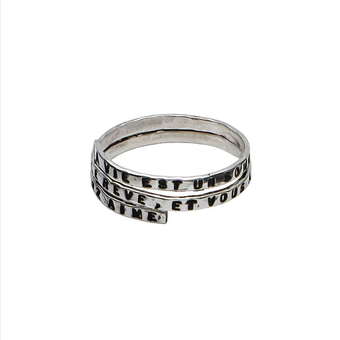 BAGUE "REVE" SPIRALE