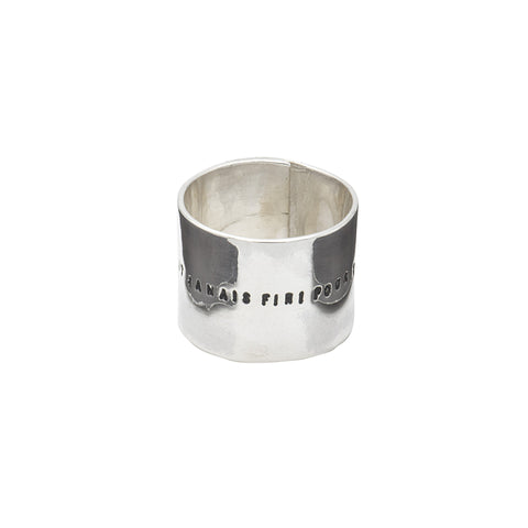 BAGUE LARGE RIVETEE