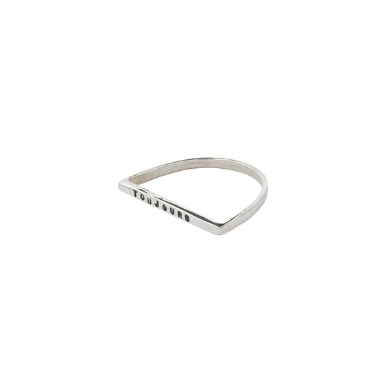 "TOUJOURS" FLAT RING