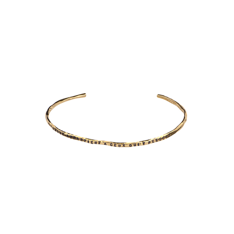 "PENSÉE" BRACELET IN VERMEIL