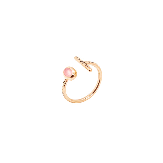 "UN POINT ROSE" RING