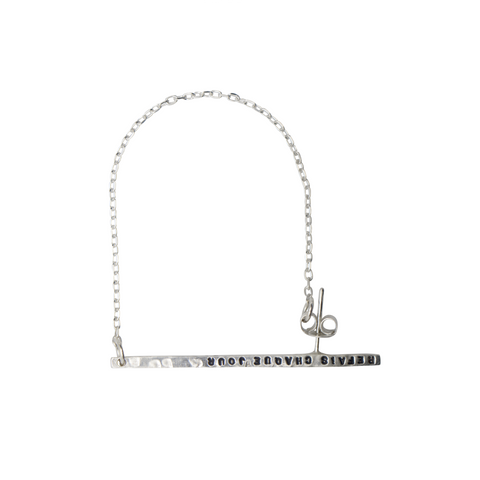 BIJOU D'OREILLE CARRÉ "LE SERMENT"
