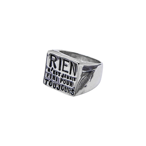 "RIEN" SIGNET RING