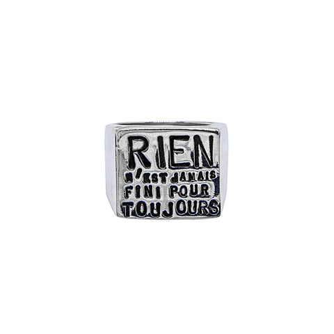 "RIEN" SIGNET RING