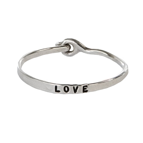 EXTRA THIN "LOVE" RING