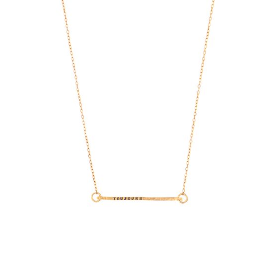 "TOUJOURS" NECKLACE IN VERMEIL