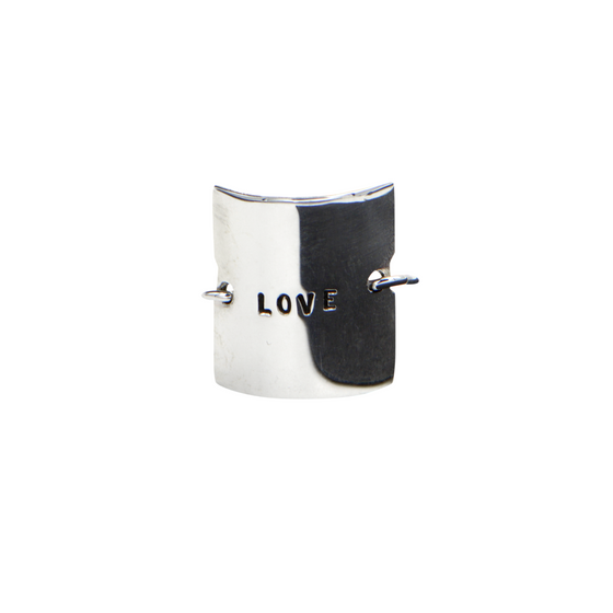 BAGUE "LOVE" PLAQUE