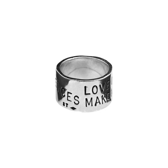 "LOVE IS" THICK RING